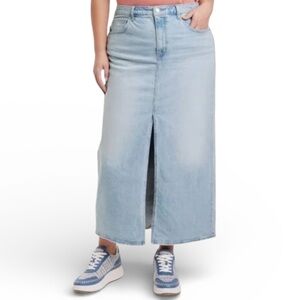 Universal Thread Light Blue Denim Midi Skirt 16